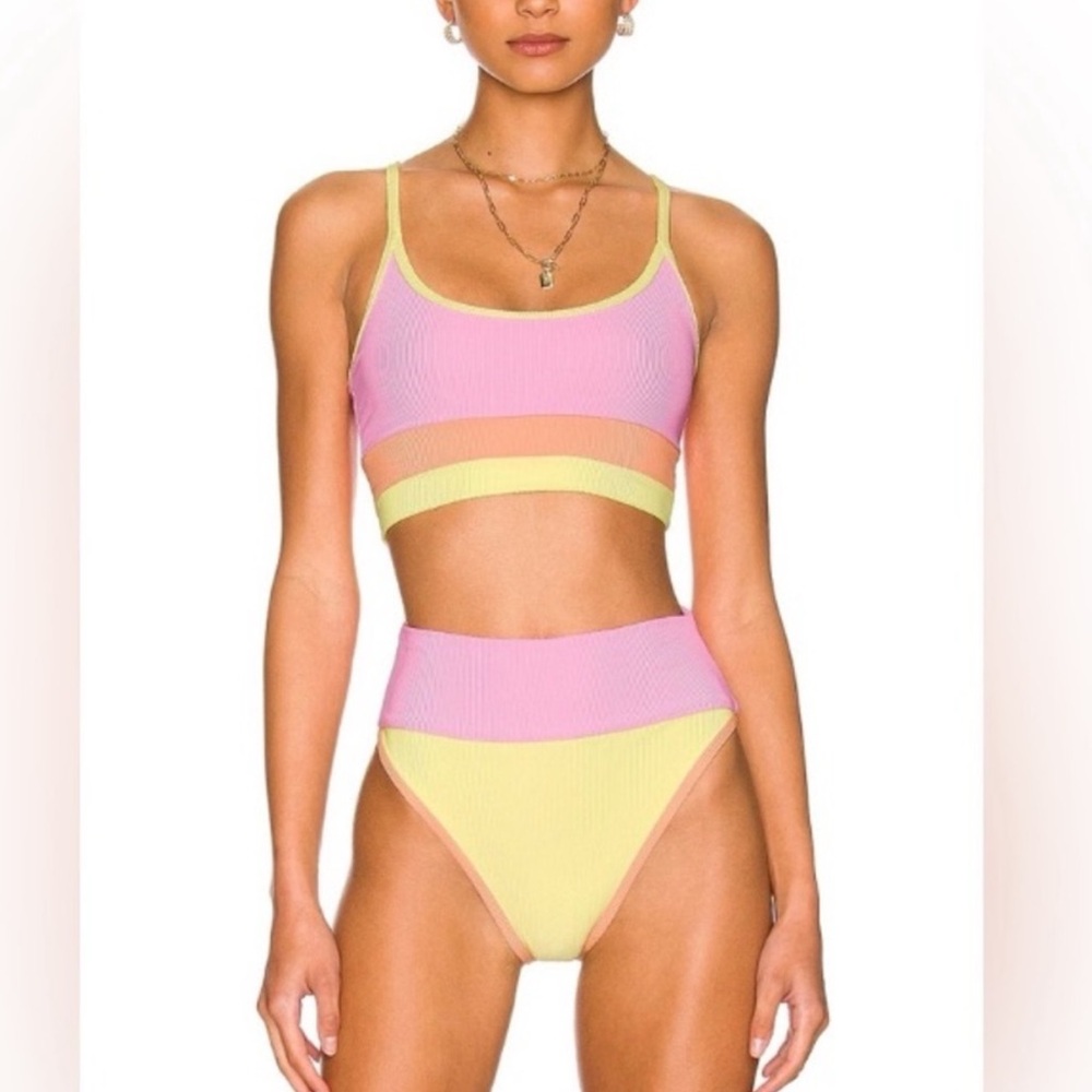 Beach Riot Color Block Bikini Set